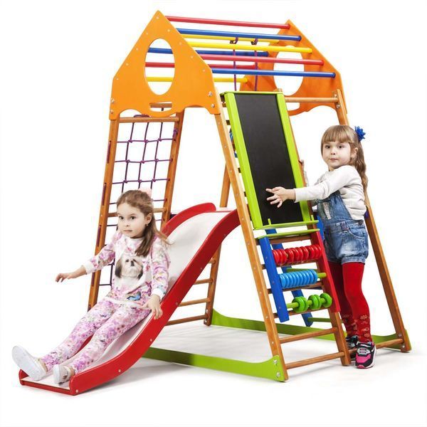 Детский спортивный комплекс для дома SportBaby KindWood Plus 3 2345 фото