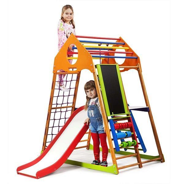 Детский спортивный комплекс для дома SportBaby KindWood Plus 3 2345 фото
