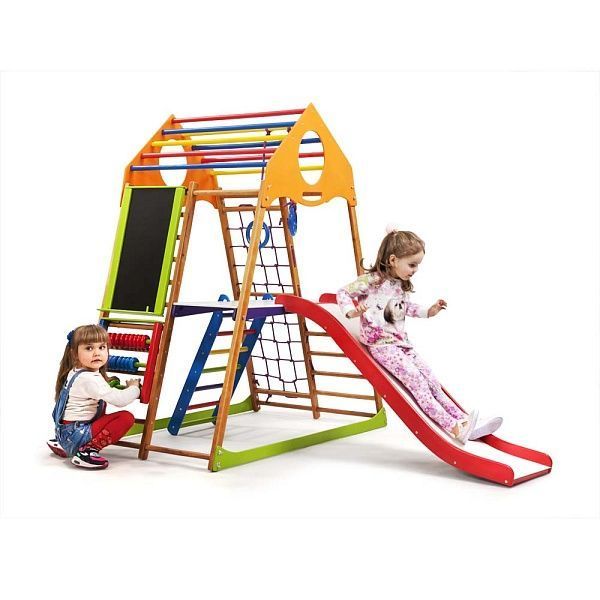 Детский спортивный комплекс для дома SportBaby KindWood Plus 3 2345 фото