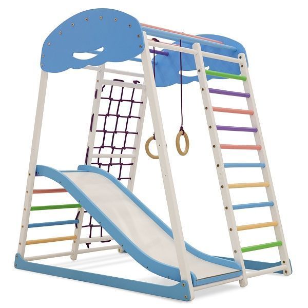 Детский спортивный комплекс для дома SportBaby SportWood Sky Plus 1 3879 фото