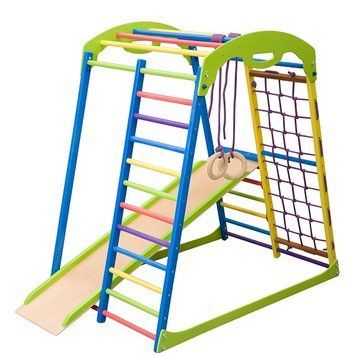 Детский спортивный комплекс для дома SportBaby SportWood 2302 фото