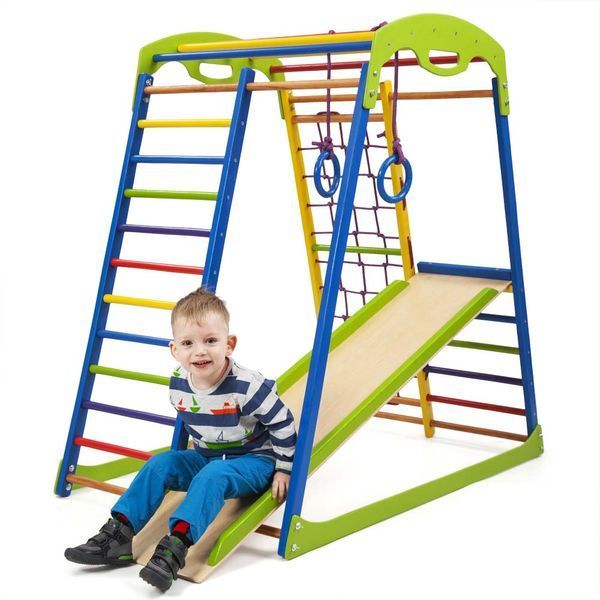 Детский спортивный комплекс для дома SportBaby SportWood 2302 фото