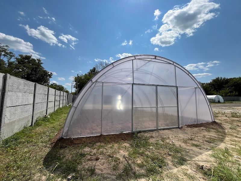 Теплиця 8&times;10 з оцинкованої квадратної труби з плівкою 150 мкм tep-150mkm-8x10 фото